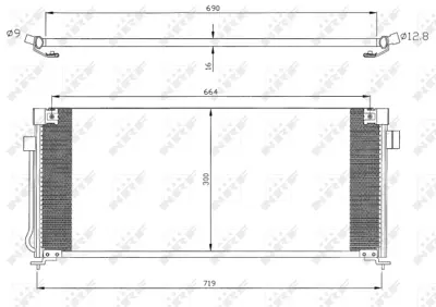 NRF 35324 Subaru Legacy 2.0 94-Condenser 73210AC021