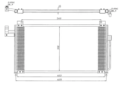 NRF 35341 Mazda 323 98-Condenser BK2K61480B