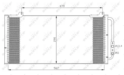 NRF 35346 Rover 200 1.6 90-Condenser 80100S74D10 JRB100310SLP