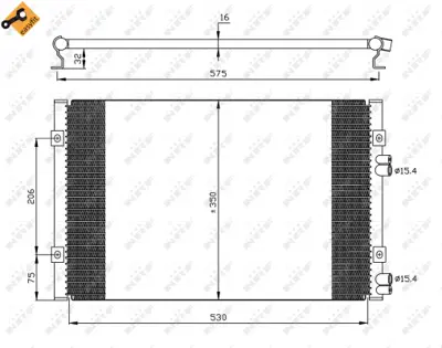 NRF 35384 Chrysler Pt Cruiser 2.0 00-Condenser 