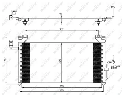 NRF 35386 Mazda 323 1.6 98-Condenser B25P61480B