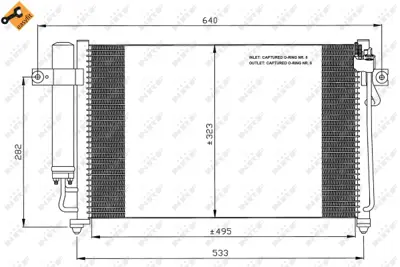 NRF 35476 Hyundaı Getz 1.1 02-Condenserwith Dryer 976061C200