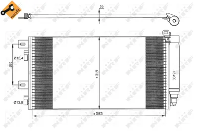 NRF 35481 Klıma Radyatoru Mını R50 R53 02>06 R52 04>07 64531490572