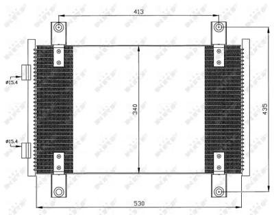 NRF 35501 Klıma Radyatoru   Jumper Fıat Ducato Peugeot Boxer 1340166080 E163368