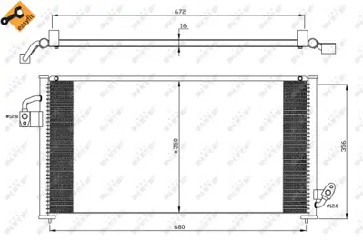 NRF 35523 Subaru Forester 2.0 98-Condenser 73210FC030