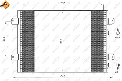 NRF 35542 Klıma Radyatoru Dacıa Duster Logan Sandero Renault Megane I Scenıc I 1.4 1.5 Dcı 1.6 1.9 Dti 8671017592