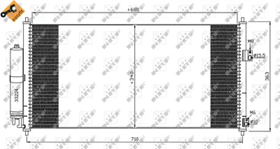 NRF 35565 Nıssan Almera 1.8 00-Condenserwith Dryer 92110BU000