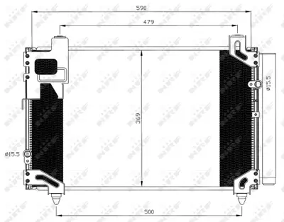 NRF 35596 Toyota Corolla 2.0d 04-Condenserwith Dryer 884500F120