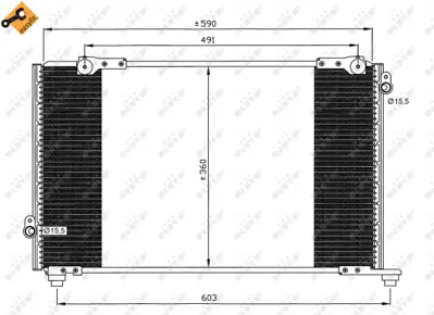 NRF 35607 Honda Accord 1.8 98-Condenser 80110S1AG02