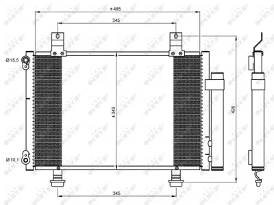 NRF 35645 Suzukı Swift 1.3 05-Condenserwith Dryer 9531063J10