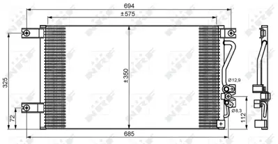 NRF 35756 Mıtsubıshı L200 2.5d 97-Condenser MR398788