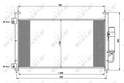 NRF 35763 Honda Civic 1.8 06-Condenserwith Dryer 80110SMGE020M1