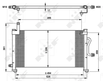 NRF 35765 Daewoo Matiz 0.8 98-Condenser 96569392