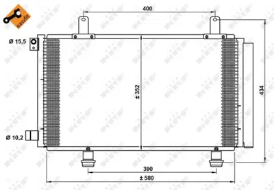 NRF 35782 Suzukı Sx4 1.6 06-Condenserwith Dryer 71747380 7812A274 9531080J01000