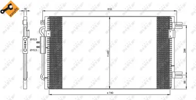 NRF 35799 Chrysler Grand Voyager 2.8d 00-Condenser 