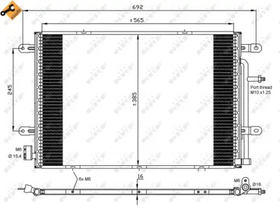 NRF 35841 Klıma Radyatoru A4 05>08 3.0tdı Bkn Asb Bpp 8E0260403S