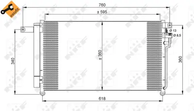 NRF 35851 Klıma Radyatoru  Kıa Rıo 1.4 05- 976061G000