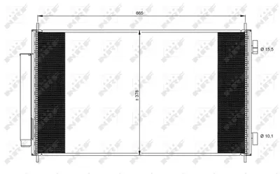 NRF 35864 Honda Cr-V 2.2d 07-Condenserwith Dryer 80110SWYG01