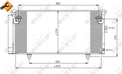 NRF 35868 Subaru Outback 2.5 04-Condenserwith Dryer 9895577800