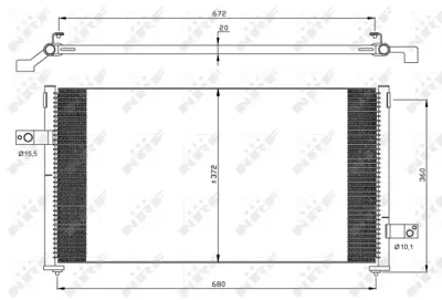 NRF 35877 Subaru Forester 2.0 98-Condenser 73210FC050