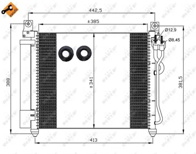 NRF 35888 Kıa Picanto 1.1 04-Condenserwith Dryer 9760607550