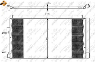 NRF 35890 Klıma Radyatoru Laguna Iıı Latıtude 1.5dcı / 2.0 921100002R