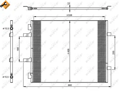 NRF 35960 Klıma Radyatoru  Renault Trafıc 2.0d 01- 8200895918 93862283