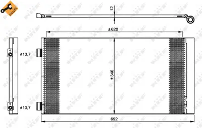 NRF 35961 Klıma Radyatoru Mını R55 R56 R57 R58 R59 9228607 922860702