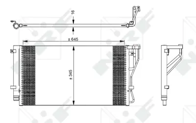 NRF 35980 Kıa Carens 2.0 06-Condenserwith Dryer 976061D110