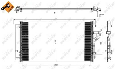 NRF 35998 Hyundaı İx35 1.6 10-Condenserwith Dryer 976062Y501 S976062Y501