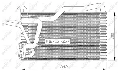 NRF 36036 Evaporator Audı 80 2.0 92-          8A1820103AB