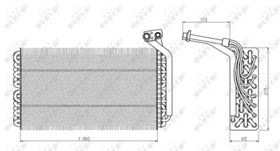 NRF 36136 Evaporator Peugeot Expert 2.0d 96- 6450V5 9790469680