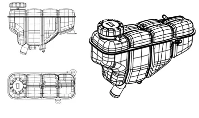 NRF 454044 Mercedes Clk-Series 3.2 97-Expansion Tank, Radiatorwithout Sensor 2025000649