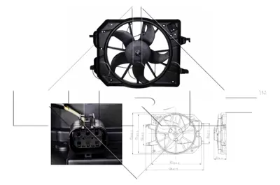 NRF 47021 Fan Motoru Focus I 98>04 1.4 16v Zetec 98AB8C607JG