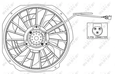 NRF 47025 Komple Fan Bmw E36 M40 M42 M50 M52 1993>96 8391407