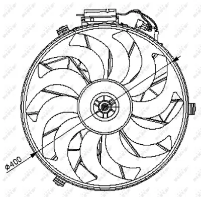 NRF 47028 Bmw 5 2.0 88-Fan Complete 8351577