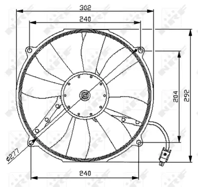 NRF 47046 Fan Motoru Sol (Klıma) W202 93>00 S202 96>01 C208 98>02 A208 98>02 W210 95>00 S210 96>00 A0015001293