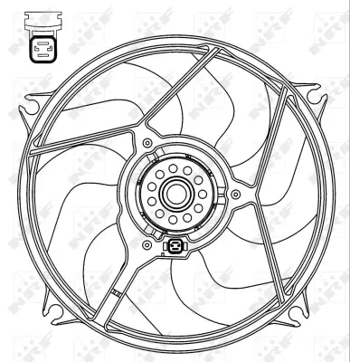 NRF 47069 Radyator Fanı Cıtroen Xsara 2.0d 00- 125395