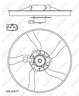 NRF 47070 Radyator Fanı Cıtroen Xsara 1.8 00- 125396