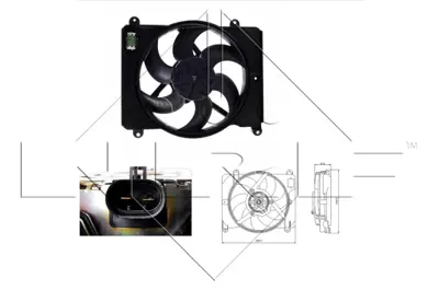 NRF 47255 Lancıa Ypsilon 1.2 96-Fan Complete 7766278