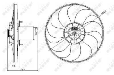 NRF 47404 Radyator Fanı Vw Passat 1.8 88- 3A0959455B