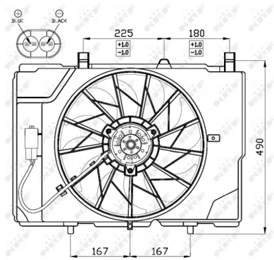 NRF 47466 Radyator Fanı (Komple) W210 96>02 S210 97>03 C209 06>09 A209 06>10 R170 00>04 5401588