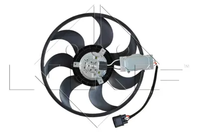 NRF 47588 Kontrol Unıtelı Radyator Fanı 450w 420mm Sag Q7 07>15 Touareg Cayenne 03>10 Brj Bac Ble 7L0959455G 95562413601