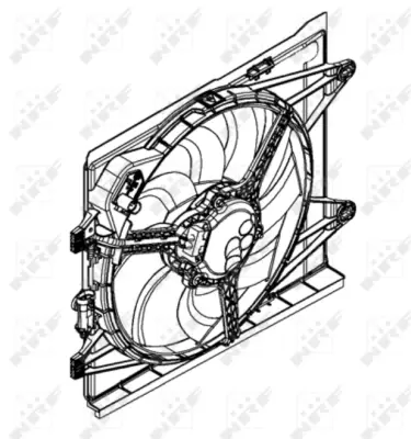 NRF 47598 Fıat Panda 1.2 12-Fan Complete 51945066