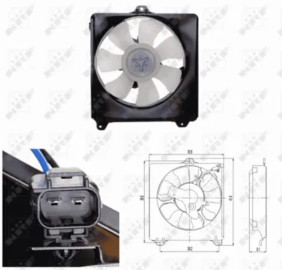 NRF 47694 Toyota Rav 4 2.0 94-Fan Complete 1636374190