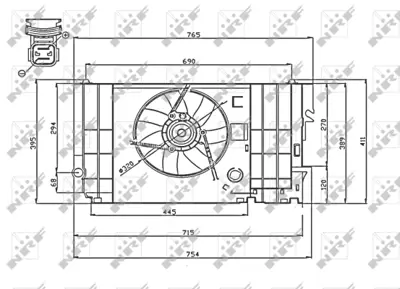 NRF 47740 Radyator Fanı Cıtroen Xsara 1.4 97- 1308H2