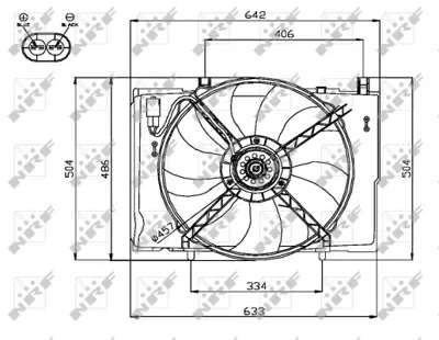 NRF 47741 Radyator Fanı Mercedes E-Serıes 2.2d 96- A2025054055