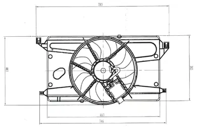 NRF 47879 Fan Motoru Focus Iı Focus Iı Cmax 1,6 Zetec S 16v / 2,0tdcı 03>07 Klımalı 3M518C607EC