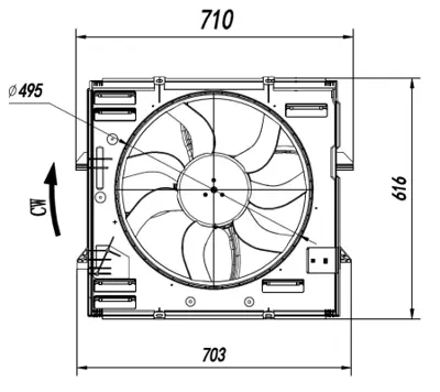 NRF 47921 Radyator Fanı Vw Amarok 2.0d 10- 7E0959455A