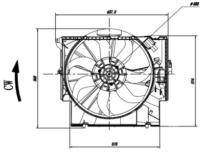 NRF 47923 Fan Komple Bmw E82 E88 E90 E92 E84 E89 17427545366